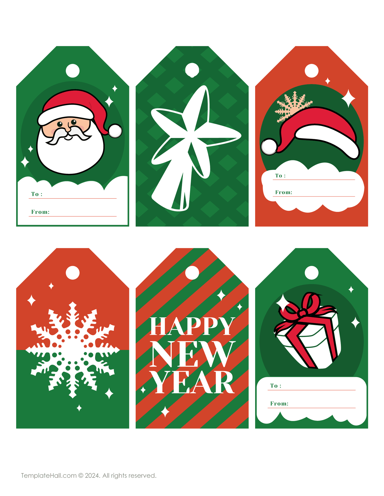 10+ Christmas Gift Tag Templates [Free PDF and AI Download]