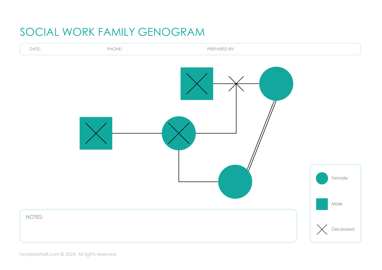 4+ Genogram Templates for Social Work [PDF, Word, G. Docs]