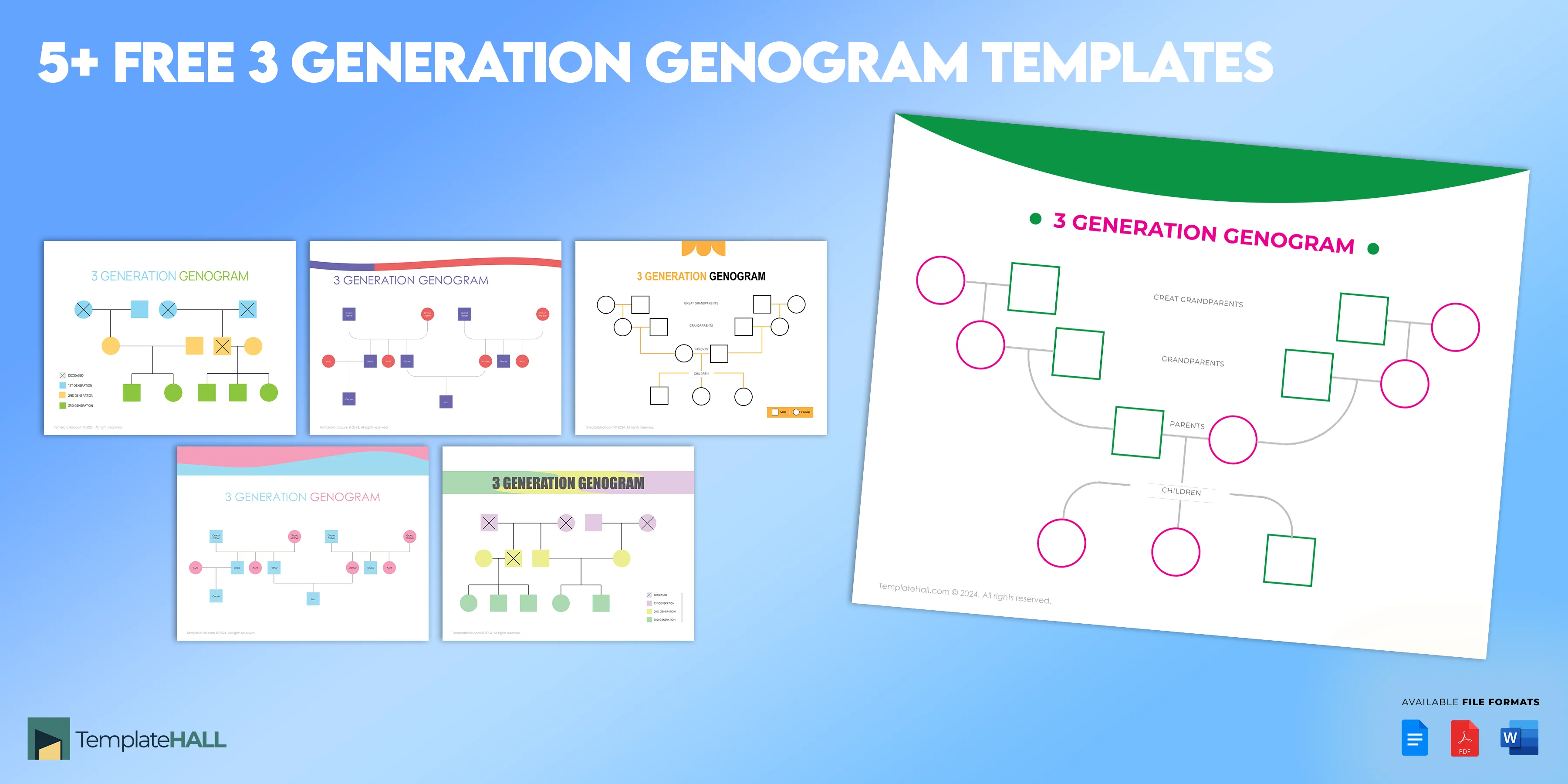 3 Generation Genogram Template