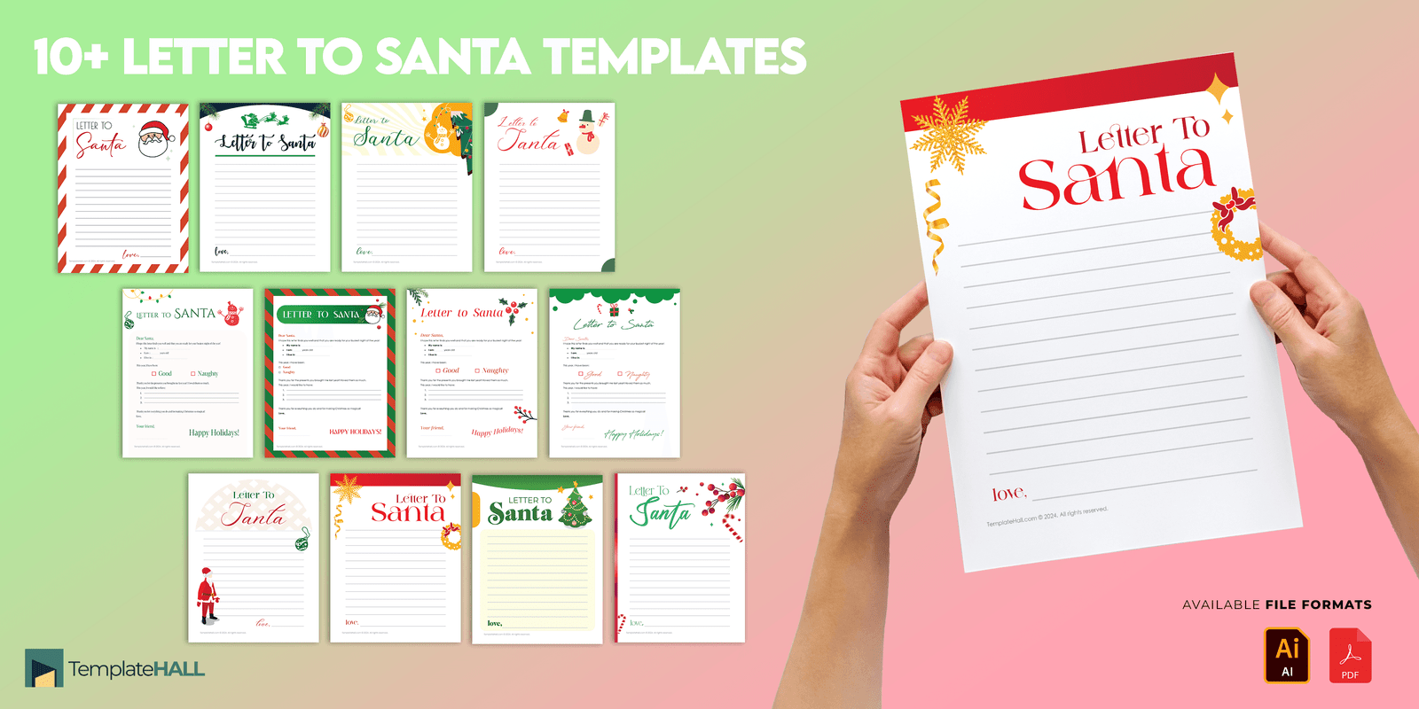 Letter to Santa Templates