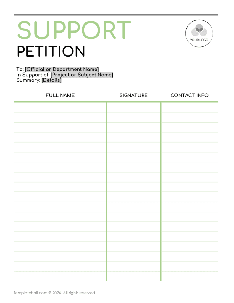 10+ Free Petition Templates [Word, Google Doc, PDF]