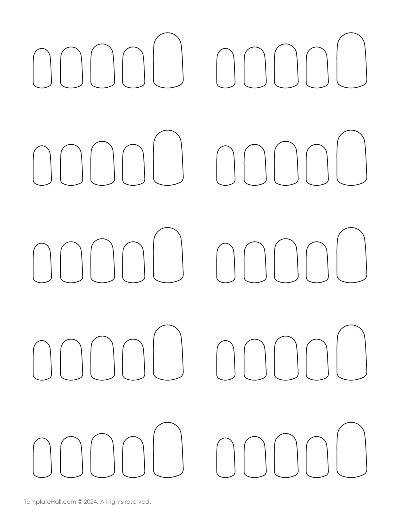 11 Printable Nail Art Templates PDF Download 11 Printable Nail Art Templates PDF Download