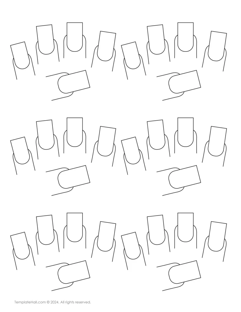 Download Square Nail Templates 03 PDF Format