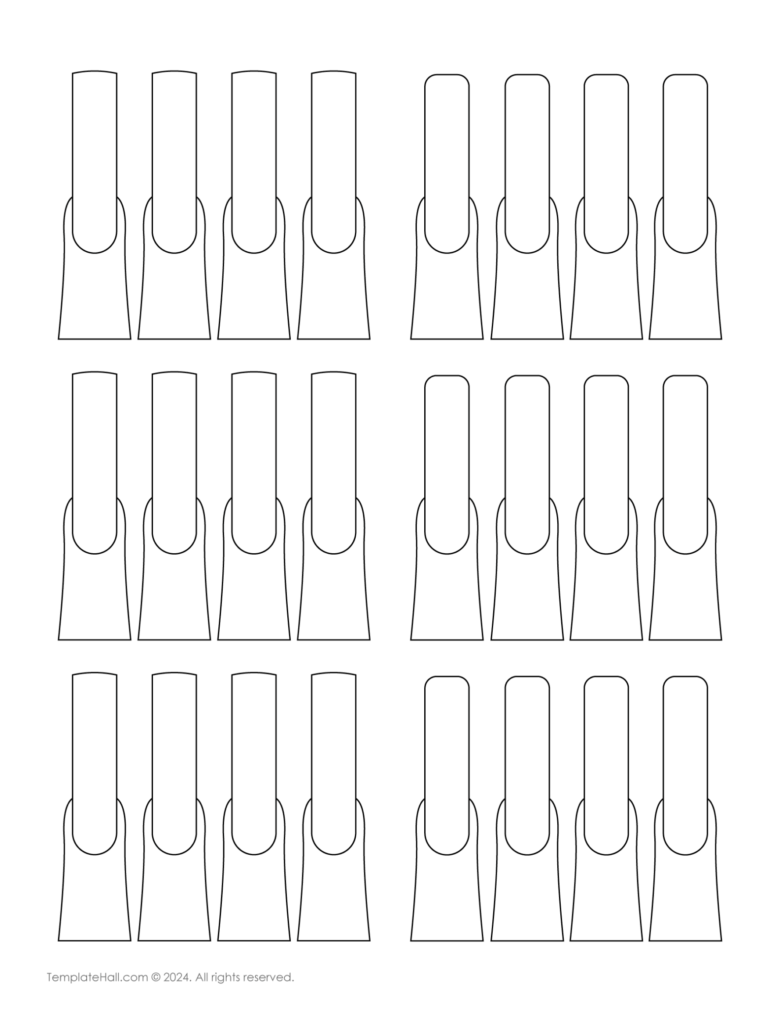 4+ Free Long Coffin Nail Templates PDF Downloads