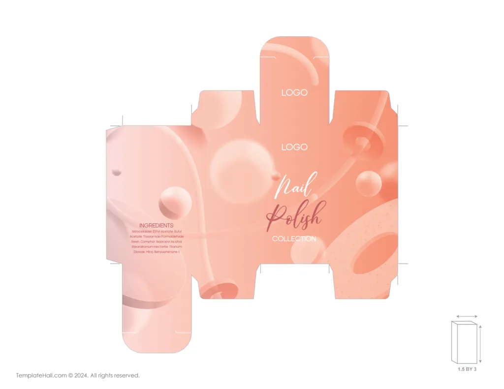 Nail Polish Box Template 05 in PDF and AI