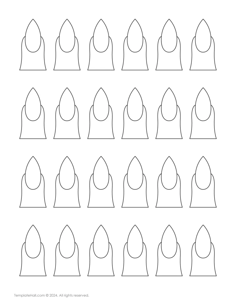 Download Almond Nails Templates 06 in PDF Format