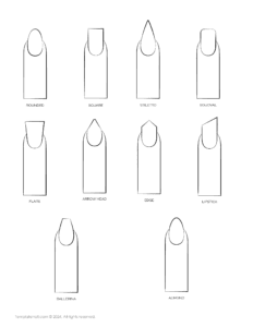 9+ Printable Nail Shape Templates [Free PDF Download]