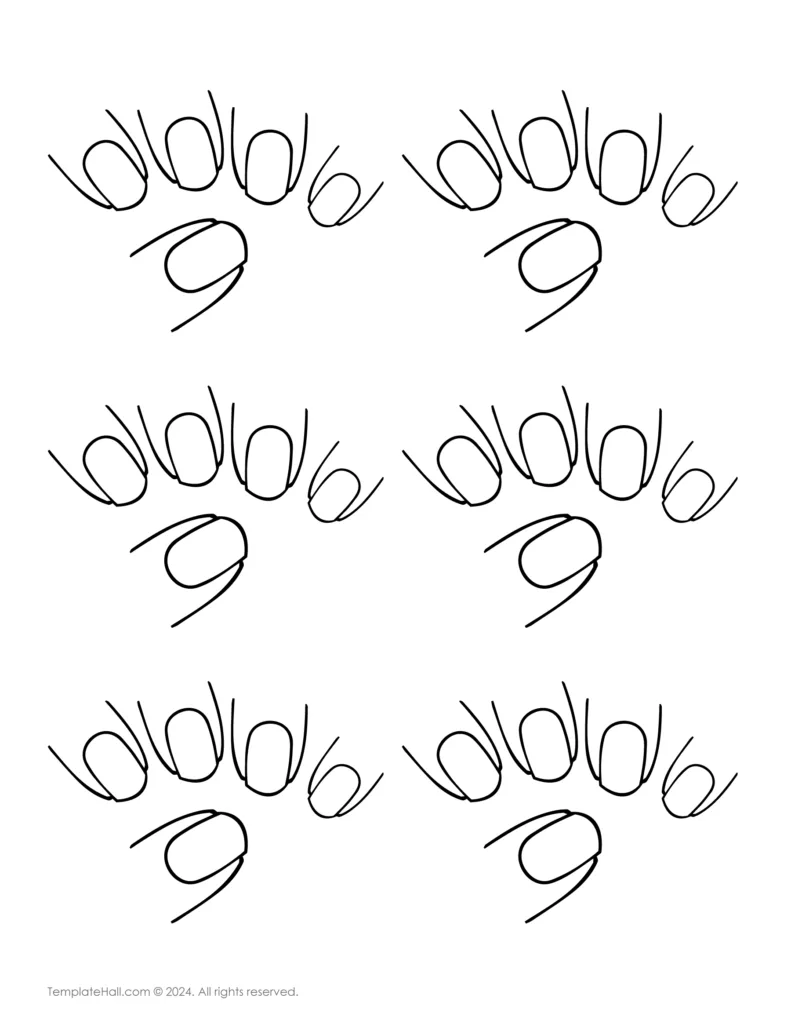 Download Nail Art Template 07 PDF