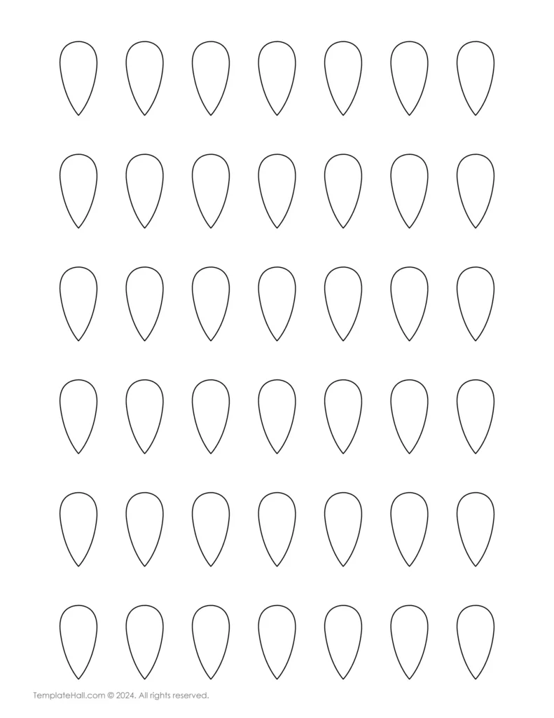 Almond Nails Templates 09 in PDF Format