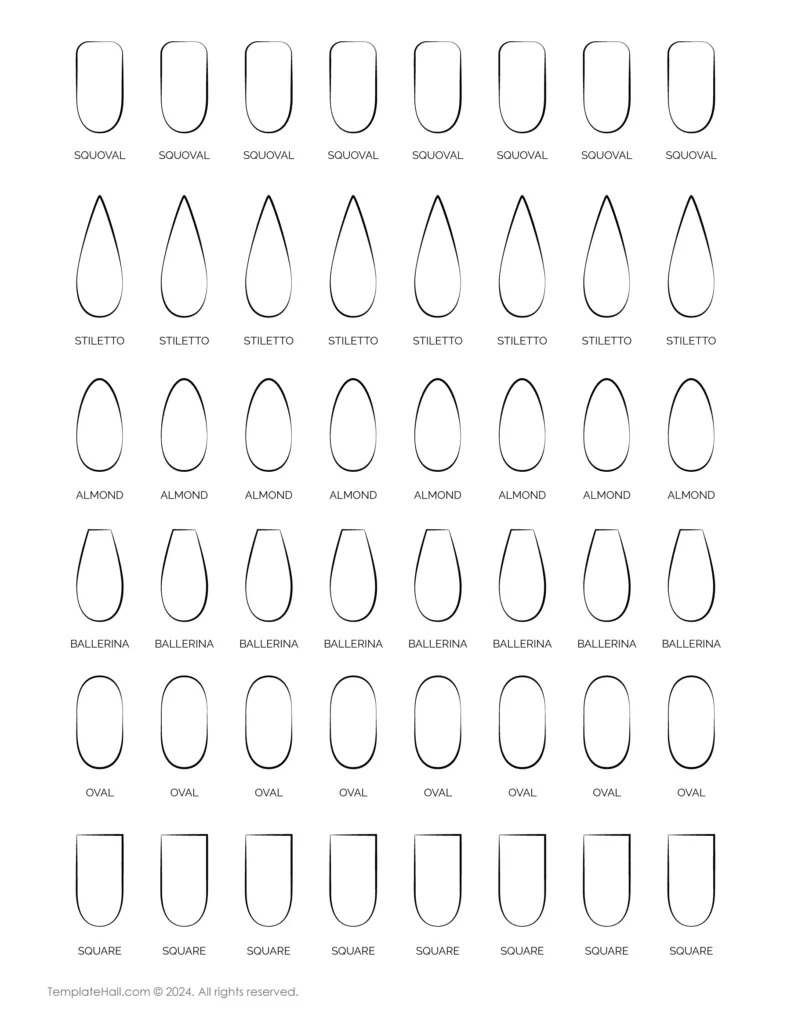 Download Transparent Nail Shape Template 09