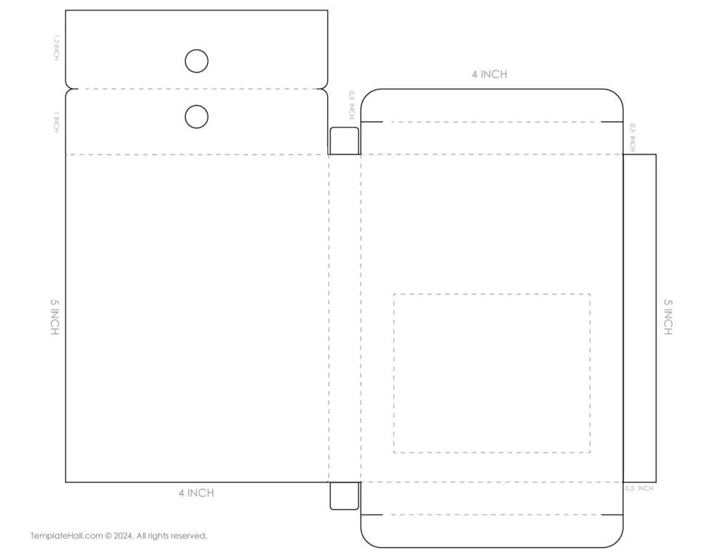 Free Press-on Nail Box Packaging Template 01 in PDF and AI