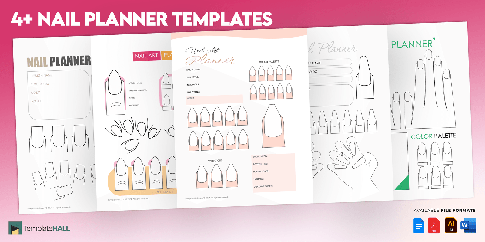 Free Printable Nail Planner Templates