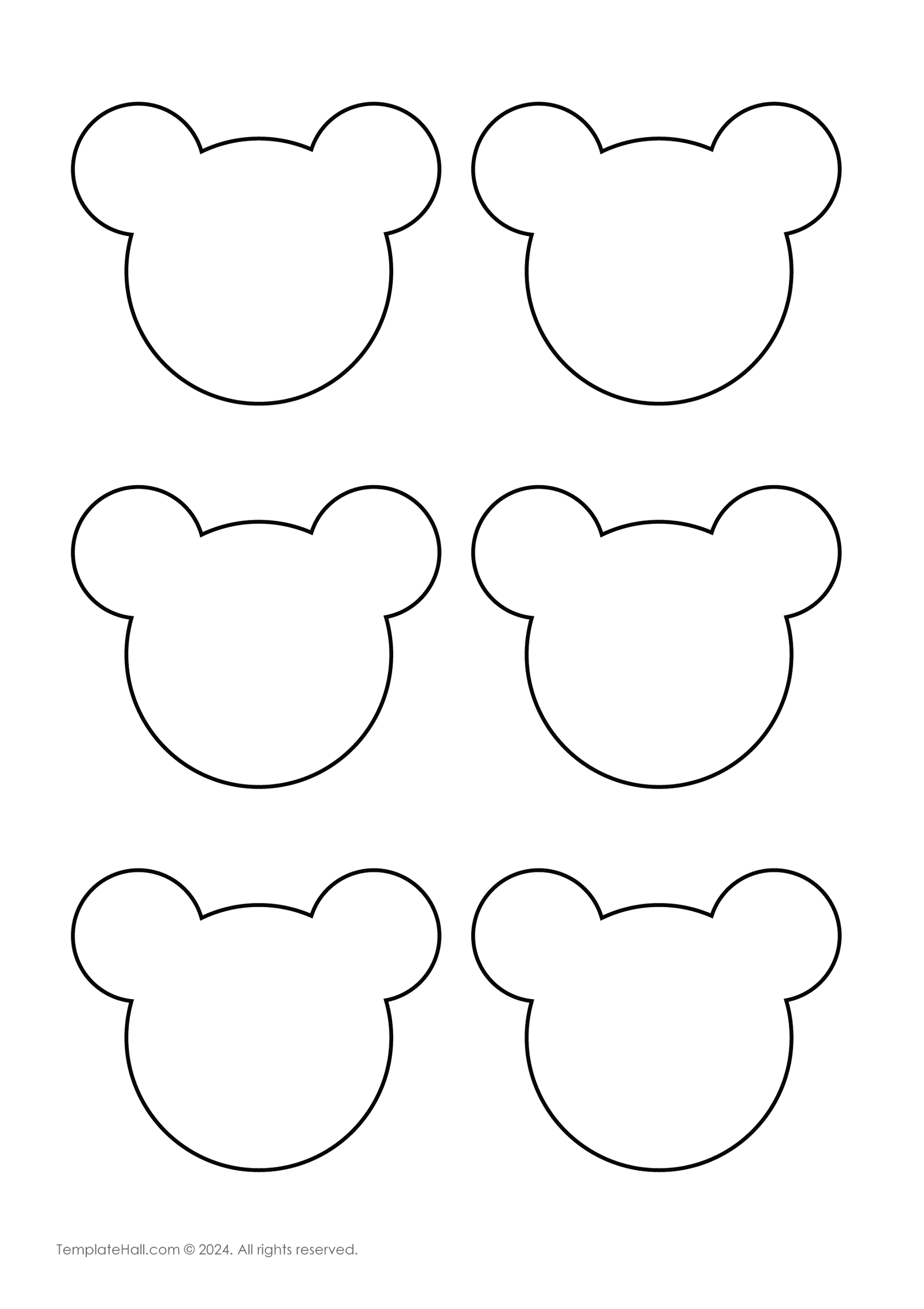 Free Bear Macaron Template PDF Download