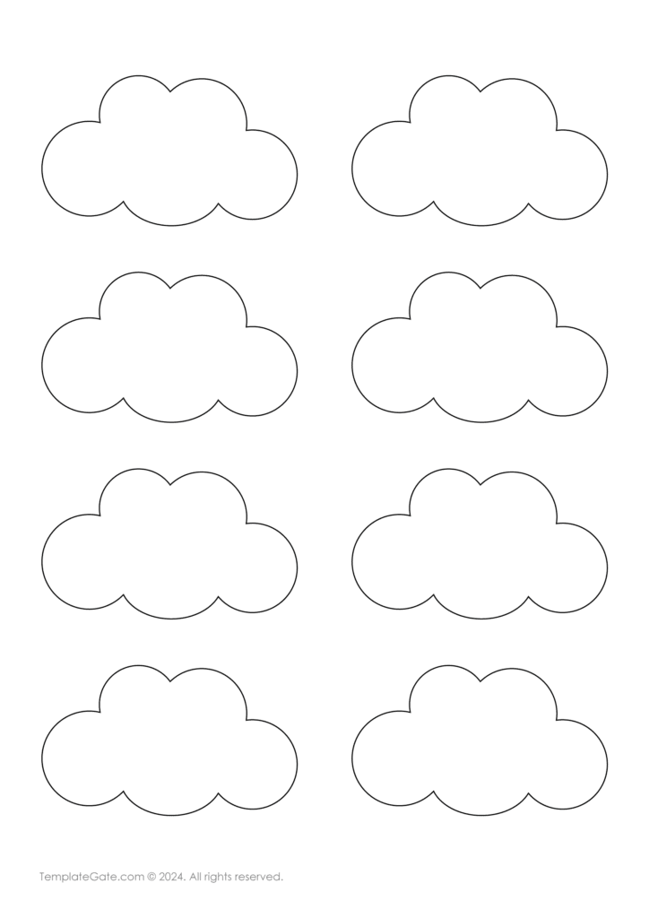 Cloud Macaron Template in PDF page 2