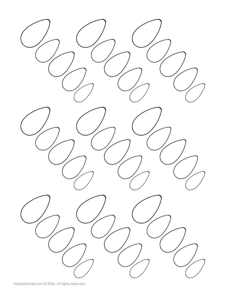 Printable Almond Nail Template 05