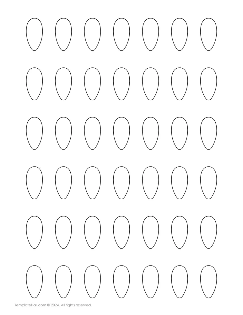 Printable Almond Nail Template 09