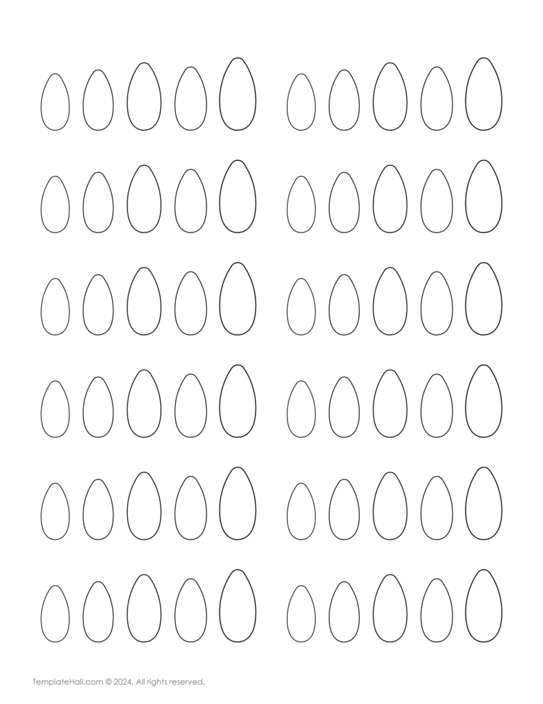 Free Almond Nail Template 10